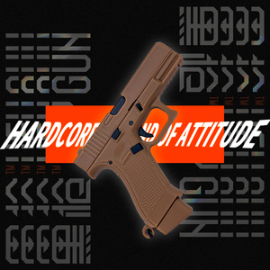【狼棕色】黑枪HEYGUN 格洛克19X手枪模型 全可拆卸挂饰